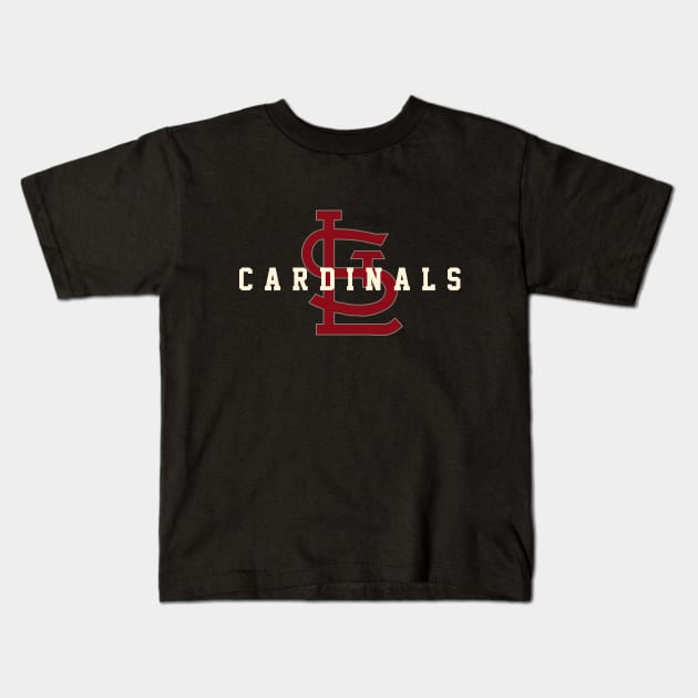 St. Louis Cardinals 3 by Buck Tee Kids T-Shirt by Buck Tee